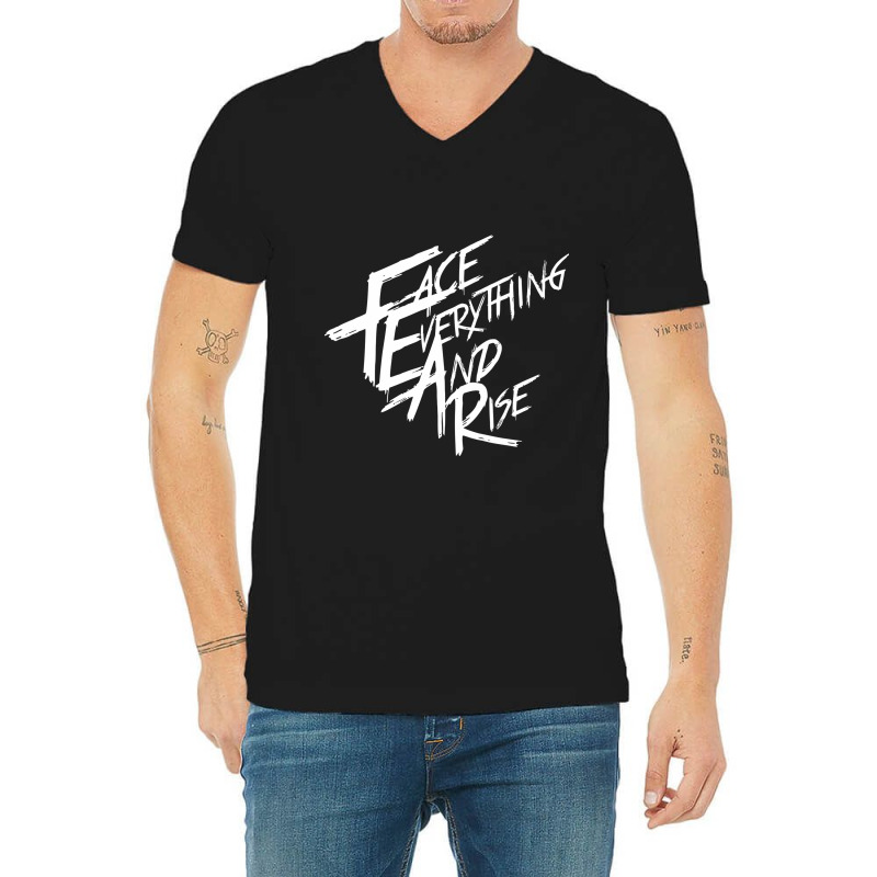 Papa Roach Face Everything And Rise V-neck Tee | Artistshot