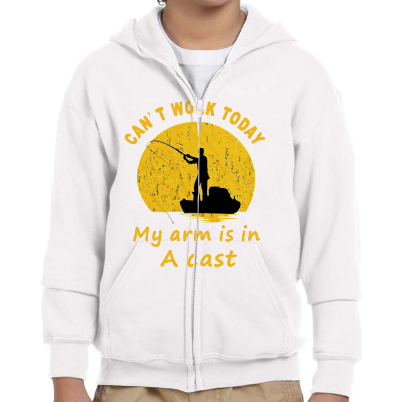 Arm Fishing Youth Zipper Hoodie | Artistshot