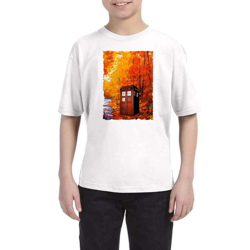 Tardis Art Painting Youth Tee | Artistshot