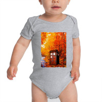 Tardis Art Painting Baby Bodysuit | Artistshot