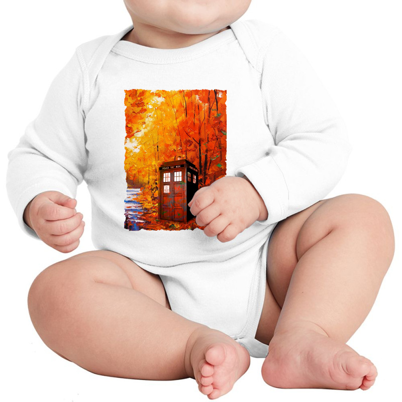 Tardis Art Painting Long Sleeve Baby Bodysuit | Artistshot