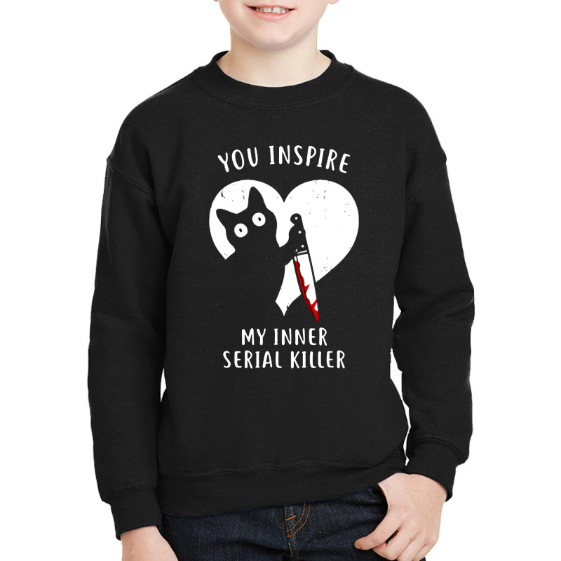 Funny Cat Youth Sweatshirt | Artistshot