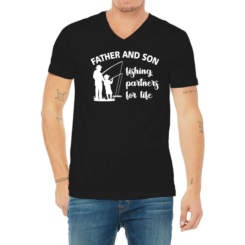 Father  Shirt Father And Son Dad Gift Fathers Day Family   587 V-neck Tee | Artistshot