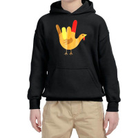 American Sign Language I Love You Youth Hoodie | Artistshot