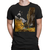 Famous Paintings T  Shirt Indians Spear Fishing By Albert Bierstadt. T T-shirt | Artistshot