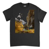 Famous Paintings T  Shirt Indians Spear Fishing By Albert Bierstadt. T Classic T-shirt | Artistshot