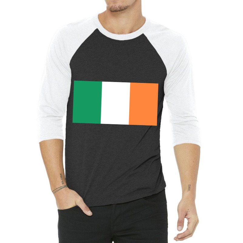 Flag Of Ireland  Éire  Irish National Country Flag Sticker 3/4 Sleeve Shirt by AlexAmore | Artistshot