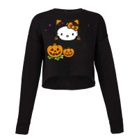 Kitty Halloween Cropped Sweater | Artistshot