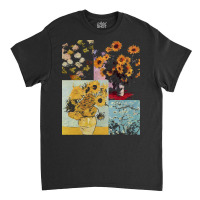 Famous Paintings T  Shirt Van Gogh Vs Claude Monet Floral Impressionis Classic T-shirt | Artistshot