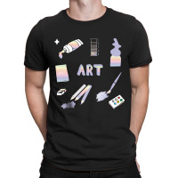 Pastel Rainbow Art School Subject Pack T-shirt | Artistshot