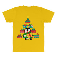 Christmas Penguin All Over Men's T-shirt | Artistshot