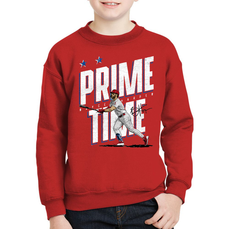 Bryce Harper Prime Time Youth Sweatshirt by kr205 | Artistshot