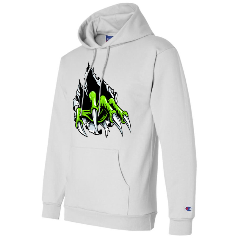 Green Monster Hand Champion Hoodie | Artistshot