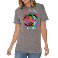 Pink Or Blue Sister Loves You Leopard Pumpkin Fall Season T Shirt Vintage T-shirt | Artistshot