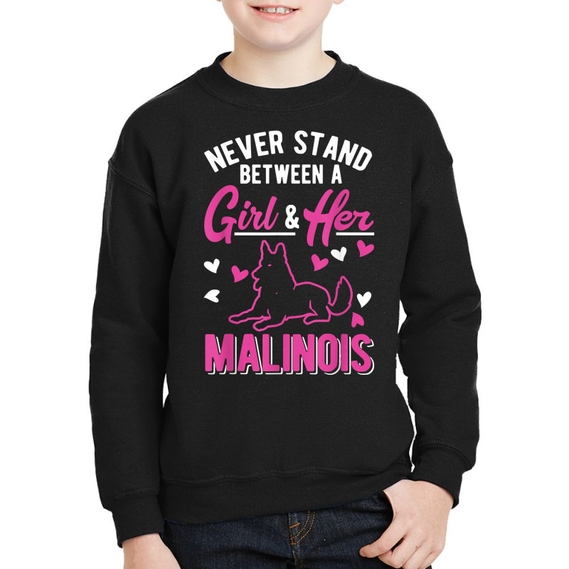 Belgian Malinois Girl Dutch Shepherd T Shirt Youth Sweatshirt by dornakgb | Artistshot