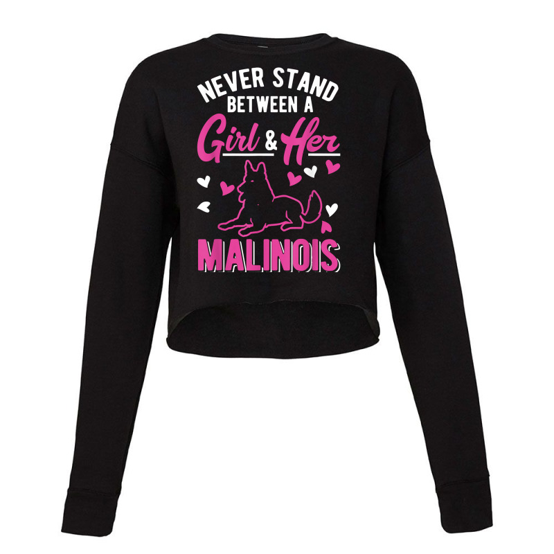 Belgian Malinois Girl Dutch Shepherd T Shirt Cropped Sweater by dornakgb | Artistshot