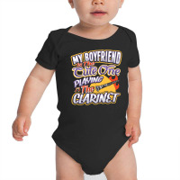 My Boyfriend Is The Cute One Playing The Clarinet Baby Bodysuit | Artistshot