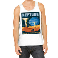 Retro Neptune Gaze At The Geysers On Triton Space Tourism T Shirt Tank Top | Artistshot