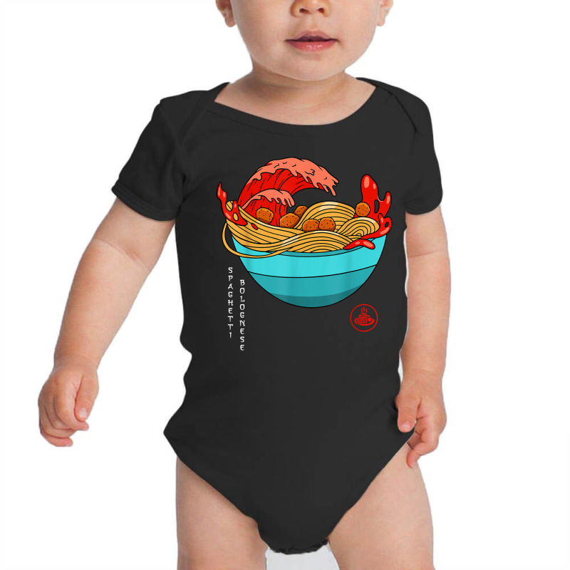 Spaghetti Bolognese   Italian Noodles   Japanese Ramen Style T Shirt Baby Bodysuit by puawhla | Artistshot