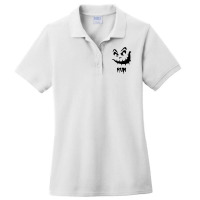 Halloween Pumpkin Funny Face Run Ladies Polo Shirt | Artistshot