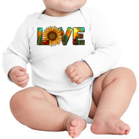 Desert Sunflower Love Long Sleeve Baby Bodysuit | Artistshot