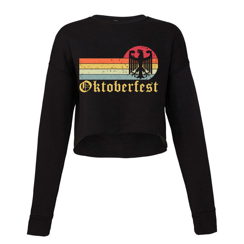 Oktoberfest Vintage Germany October Festival Cropped Sweater | Artistshot