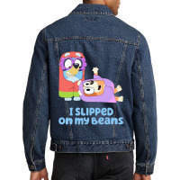 I Slipped On My Beans Men Denim Jacket | Artistshot