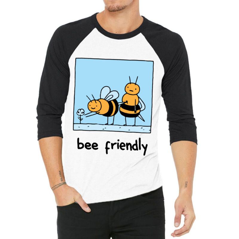 Bee Friendly 3/4 Sleeve Shirt | Artistshot