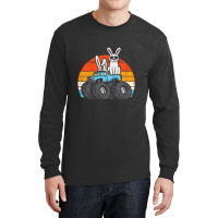 Kids Easter Bunny Rabbit Monster Trucks Retro Boys Kids Toddler T Shir Long Sleeve Shirts | Artistshot