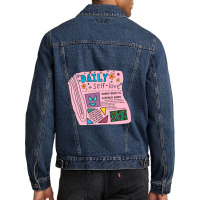 Daily Self Love Newspaper Men Denim Jacket | Artistshot