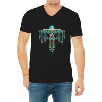 Southwest Native American Style Thunderbird V-neck Tee | Artistshot