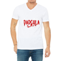 Dadcula   Dracula   Cute Funny Halloween Costume Design Essential T Sh V-neck Tee | Artistshot