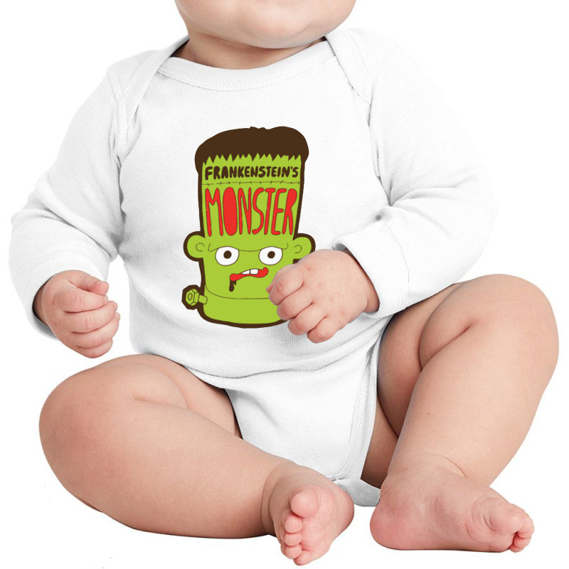 Frankenstein's Monster Long Sleeve Baby Bodysuit by tommydevoidy | Artistshot