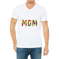 Mom Brick Builder Funny Blocks Master Builder V-neck Tee | Artistshot