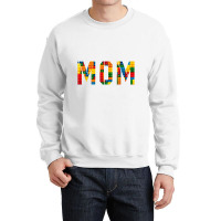 Mom Brick Builder Funny Blocks Master Builder Crewneck Sweatshirt | Artistshot