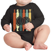 Photography T  Shirti Shoot People (photography) T  Shirt Long Sleeve Baby Bodysuit | Artistshot