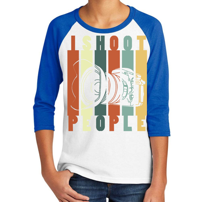 Photography T  Shirti Shoot People (photography) T  Shirt Youth 3/4 Sleeve | Artistshot