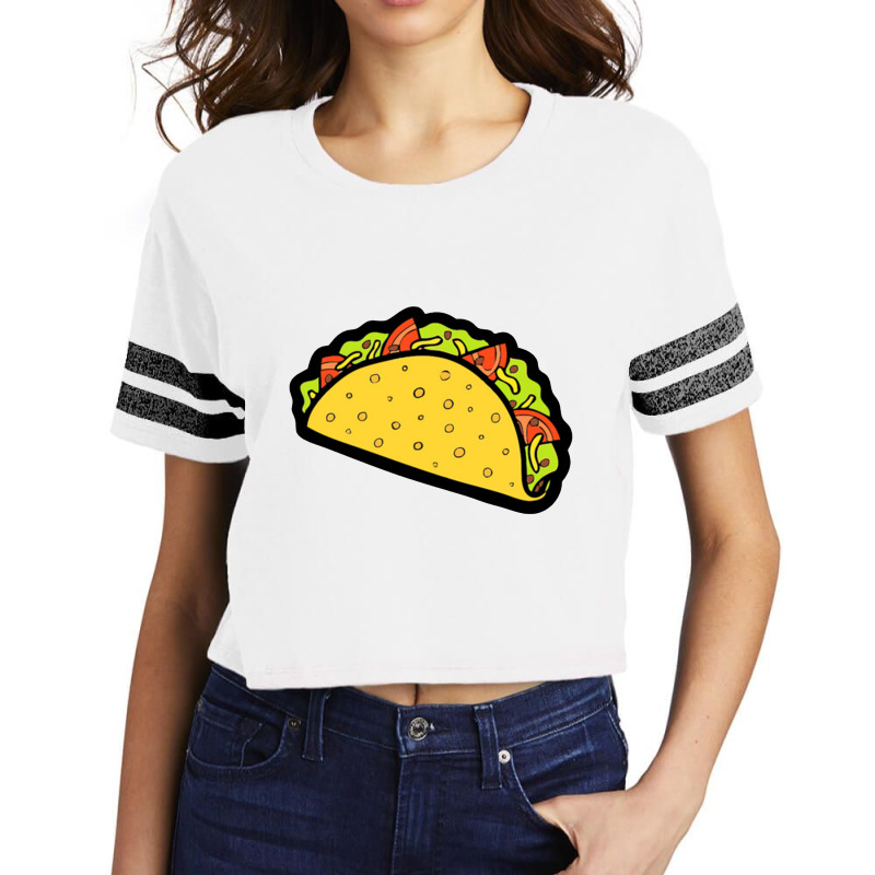 It's Taco Time! In Pink! Scorecard Crop Tee by tommydevoidy | Artistshot