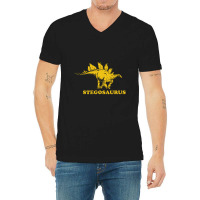 Stegosaurus Dinosaur V-neck Tee | Artistshot