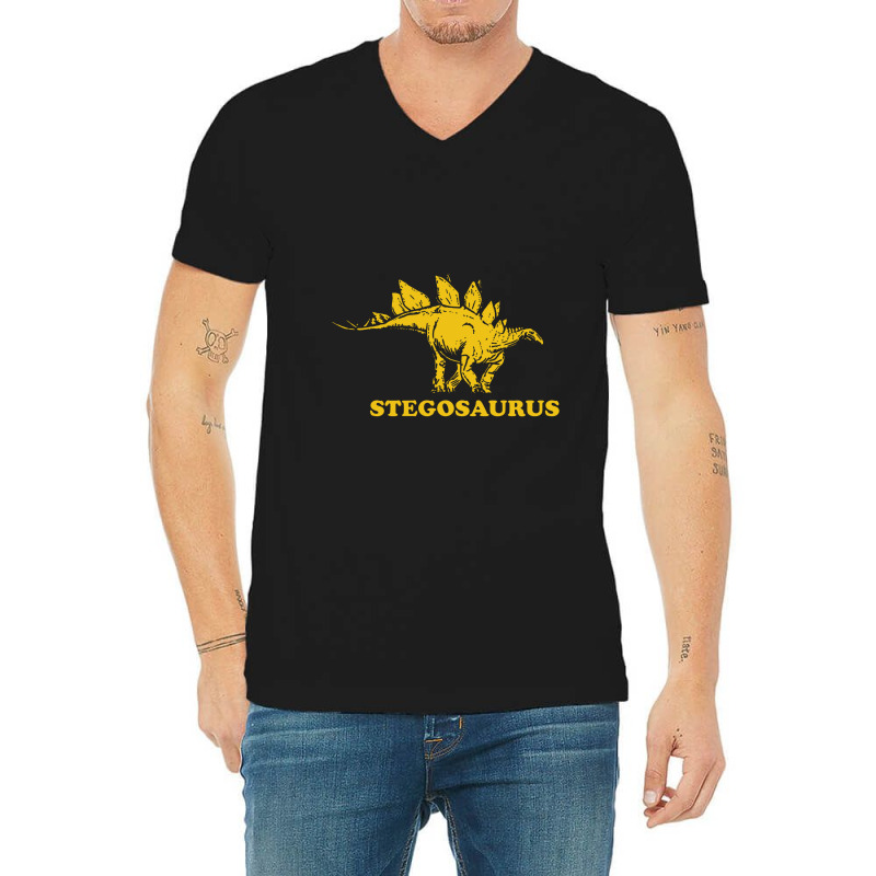 Stegosaurus Dinosaur V-neck Tee | Artistshot