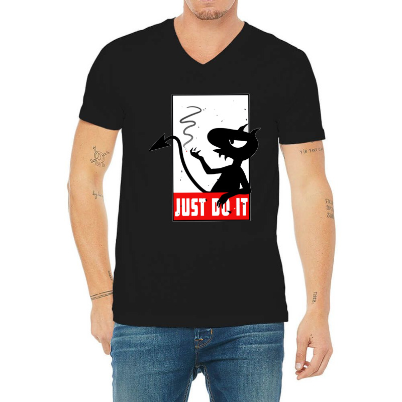 Just Do It V-neck Tee | Artistshot