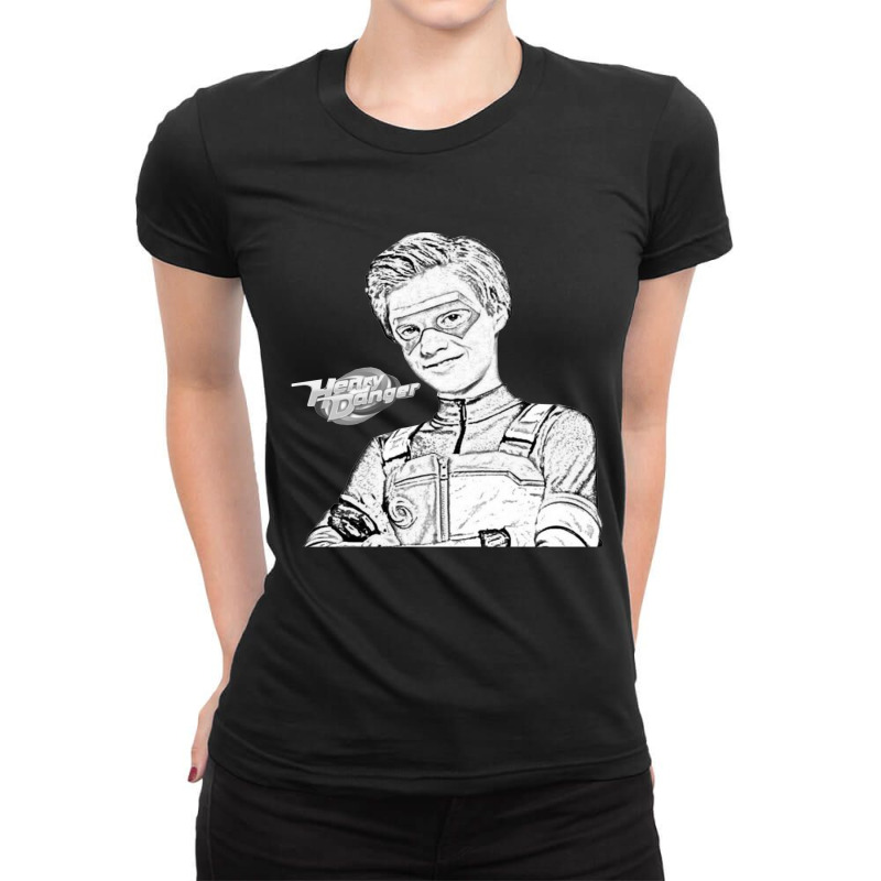 Captain Man Danger Force Ladies Fitted T-Shirt by reybeecaafelarie | Artistshot