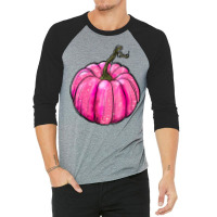 Breast Cancer Awereness Pumpkin 3/4 Sleeve Shirt | Artistshot