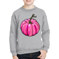 Breast Cancer Awereness Pumpkin Youth Sweatshirt | Artistshot