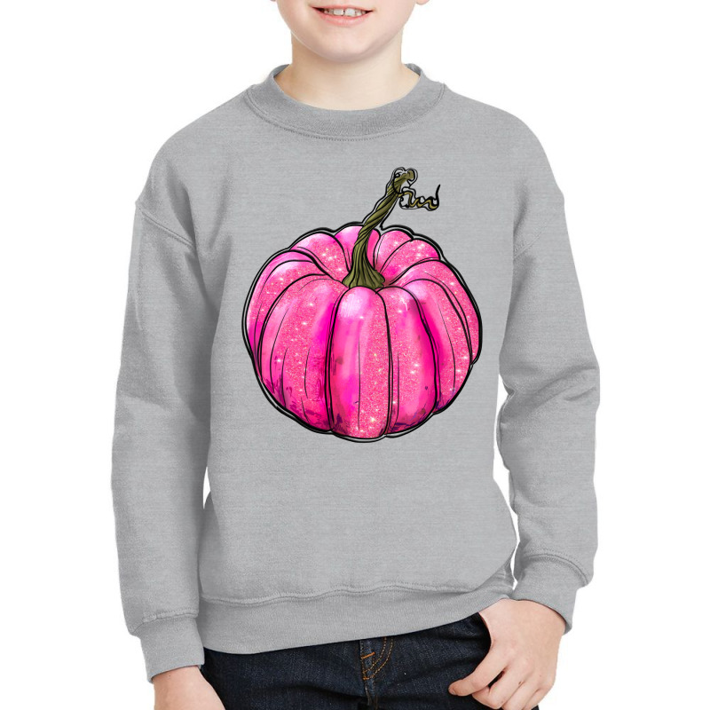 Breast Cancer Awereness Pumpkin Youth Sweatshirt | Artistshot