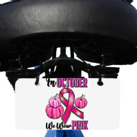 In October We Wear Pink Bicycle License Plate | Artistshot