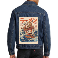 Sushi Ramen Mie Men Denim Jacket | Artistshot