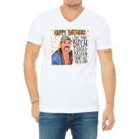 Joe Exotic Funny Birthday Card Tiger King V-neck Tee | Artistshot