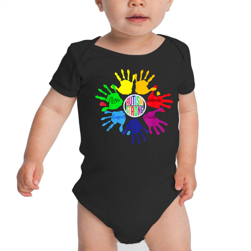 Autism Awareness Shirt Sign Language Hand Puzzle Support T Shirt Baby Bodysuit by Gondran | Artistshot