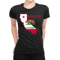 Bakersfield   California Flag  Cool Vintage Bakersfield Ca Premium T S Ladies Fitted T-shirt | Artistshot